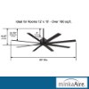 Foto para 51w 65" Xtreme H2O 8-Blades Coal Outdoor Ceiling Fan