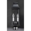 Foto para 20" Vicksburg Black 2-Light E12 Outdoor Pole/Post Mount Lantern