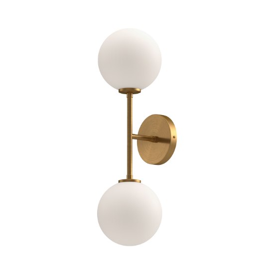 Foto para 6" Cassia Aged Gold 2-Light E-12 Wall Sconce