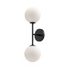 Foto para 6" Cassia Matte Black 2-Light E-12 Wall Sconce