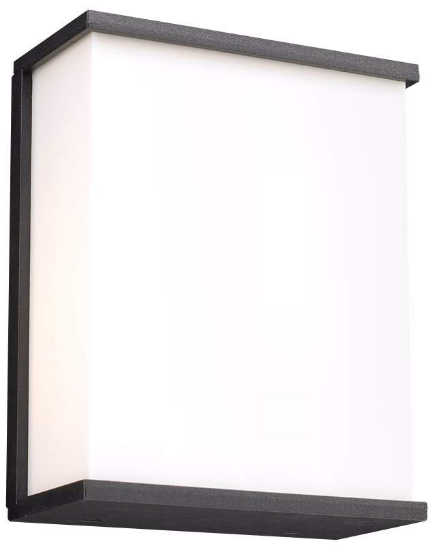 Foto para 10" 60W Pinero Bronze A-19 1-Light Dimmable Opal Acrylic Lens Exterior Wall Light