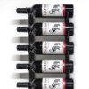 Foto para 9-Bottle Matte Black Metal Wall Mounted Wine Rack