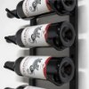 Foto para 9-Bottle Matte Black Metal Wall Mounted Wine Rack