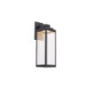 Foto para 14" Amherst Black 30K 1-Light Outdoor Wall WW dweLED Sconce