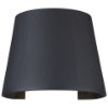 Foto para 8" Cone Black LED Wall Mount