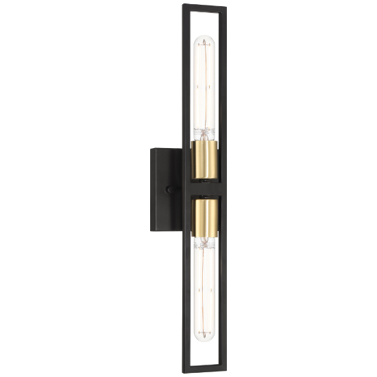 Foto para 4½" 27k Tyne Black/Antique Brushed Brass ADA LED Sconce