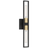 Foto para 4½" 27k Tyne Black/Antique Brushed Brass ADA LED Sconce